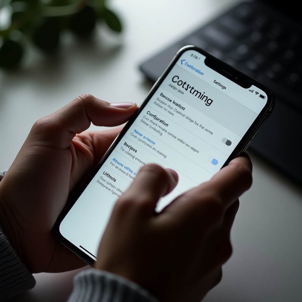 Optimización de configuración del smartphone